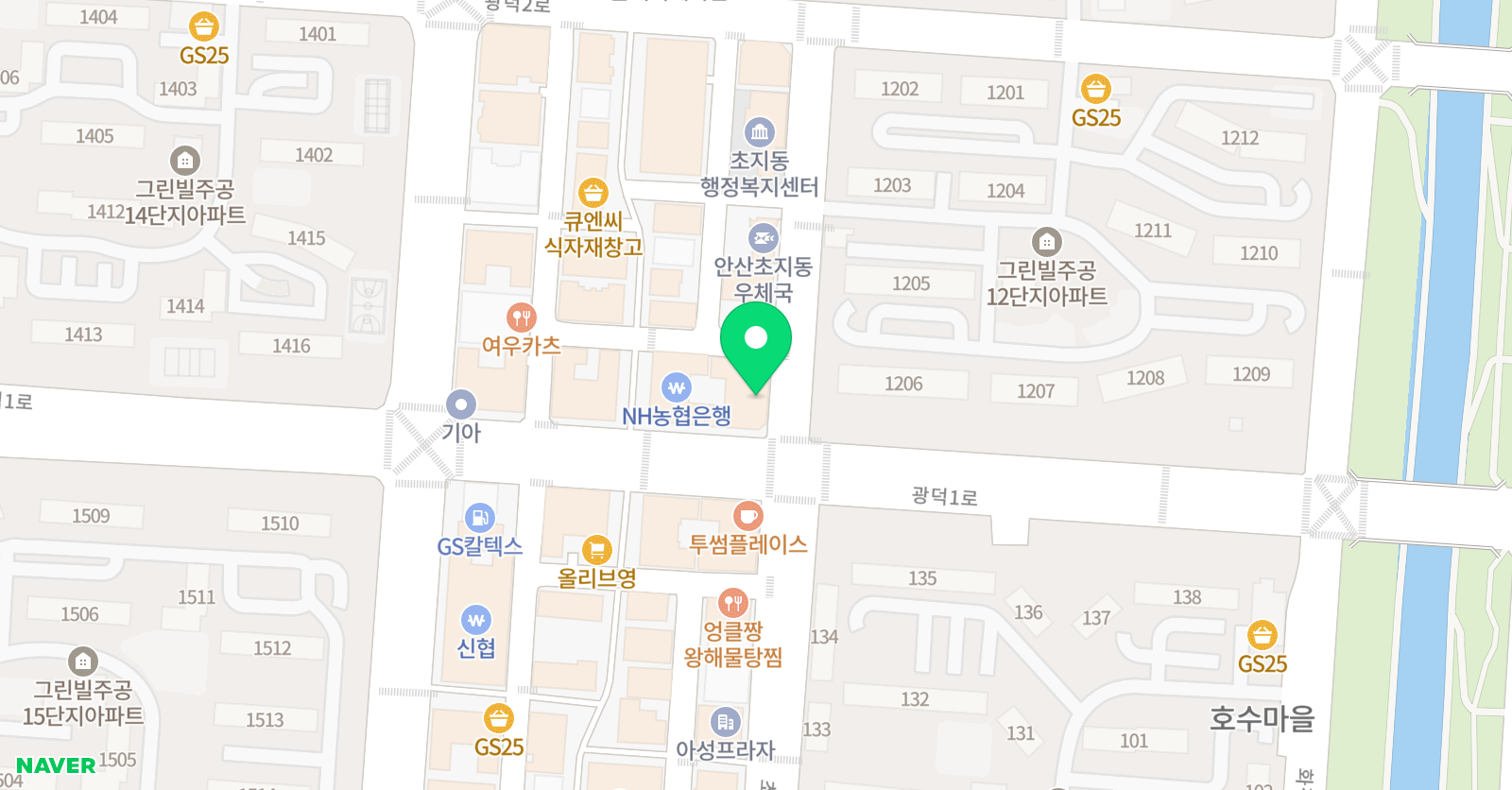 생크림 주제통합학원 위치