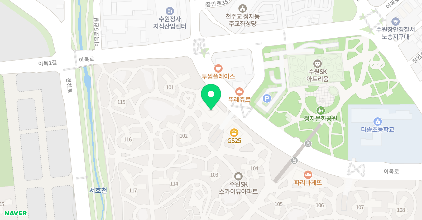 SK뷰 음악학원 위치
