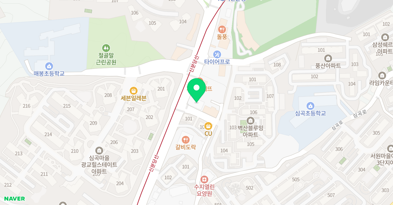 용인대청룡 태권도장 위치