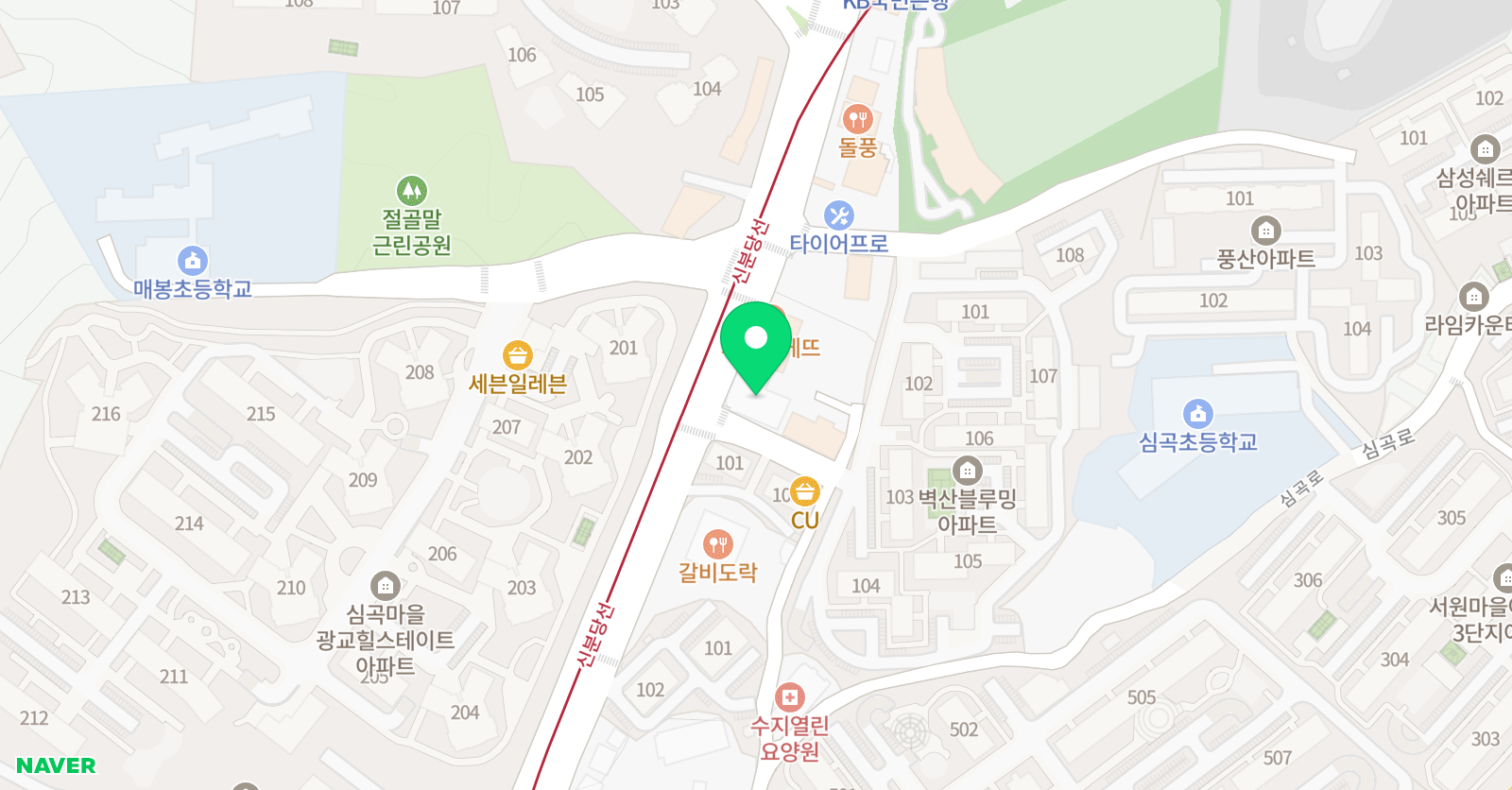 본프로매쓰 학원 위치