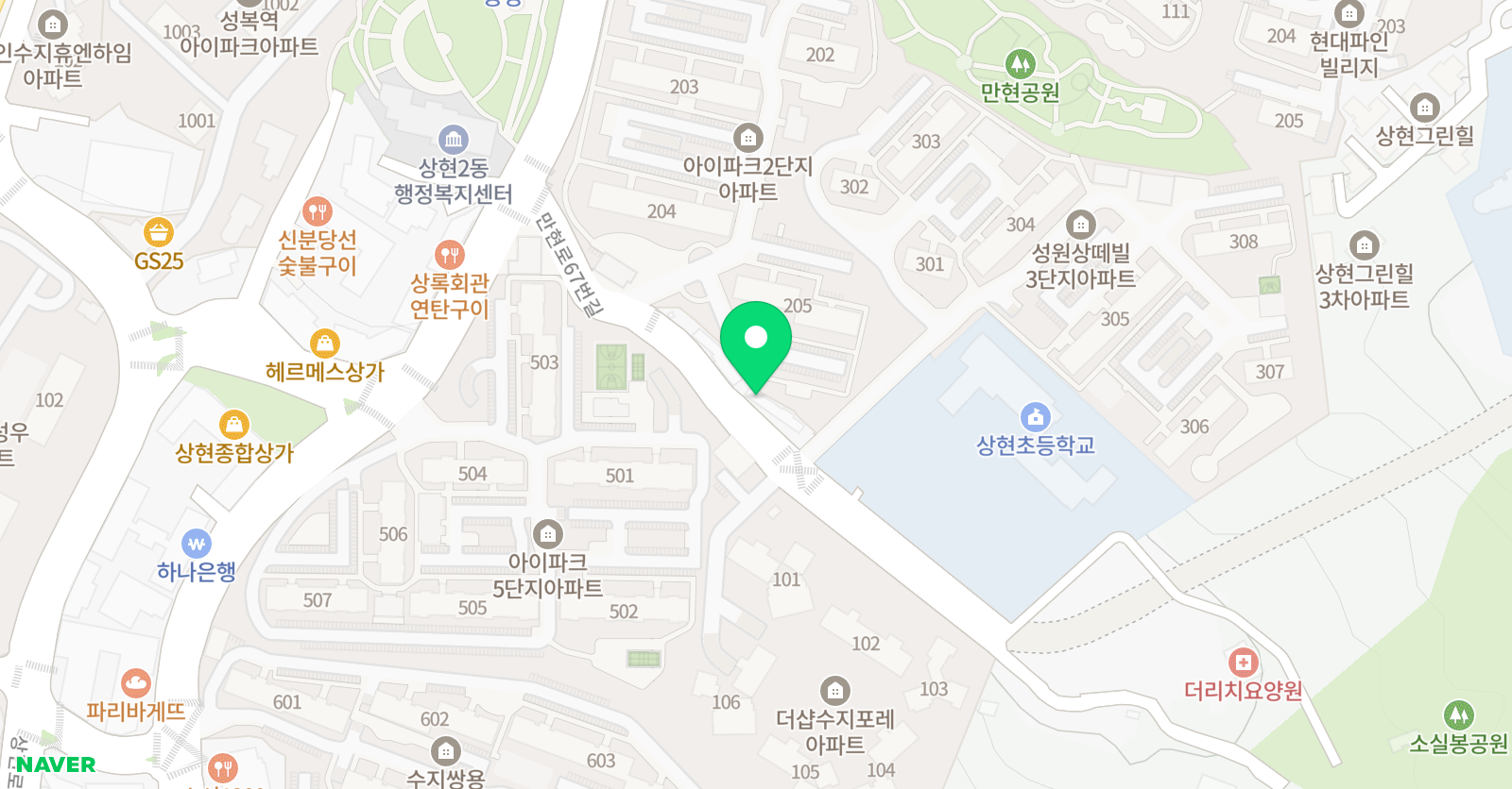 하선생 수학학원 위치