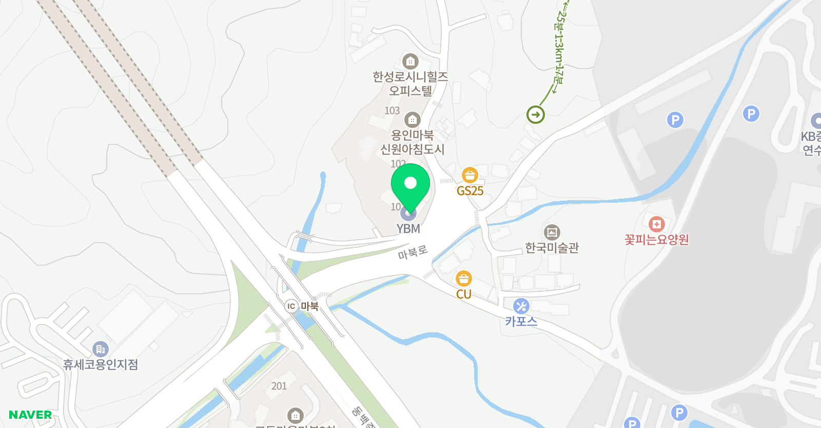 YBM홈스쿨 용인죽전10센터 위치
