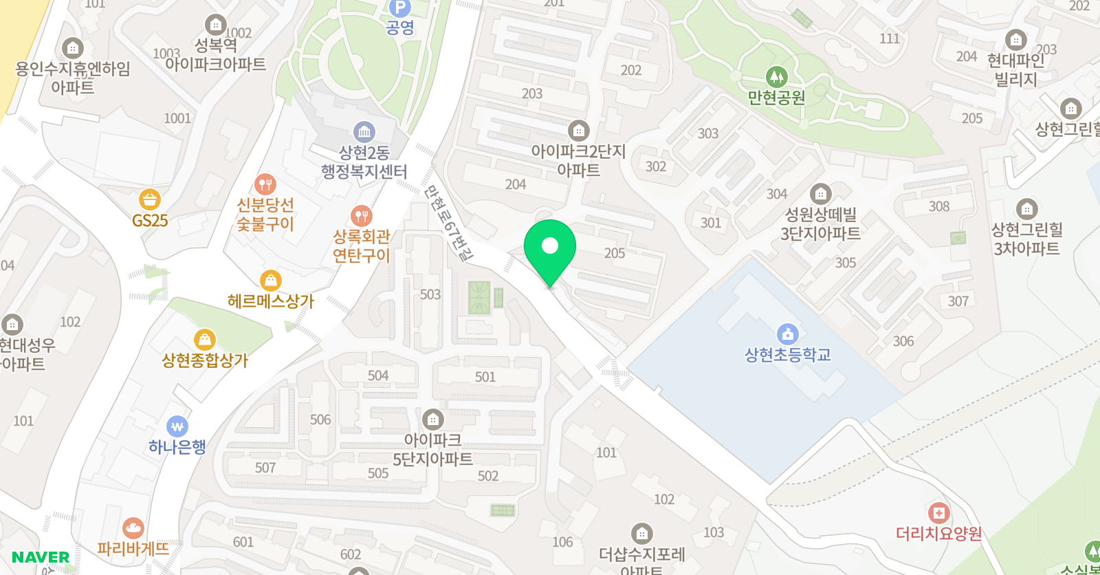 상현 블랙벨트태권도 위치
