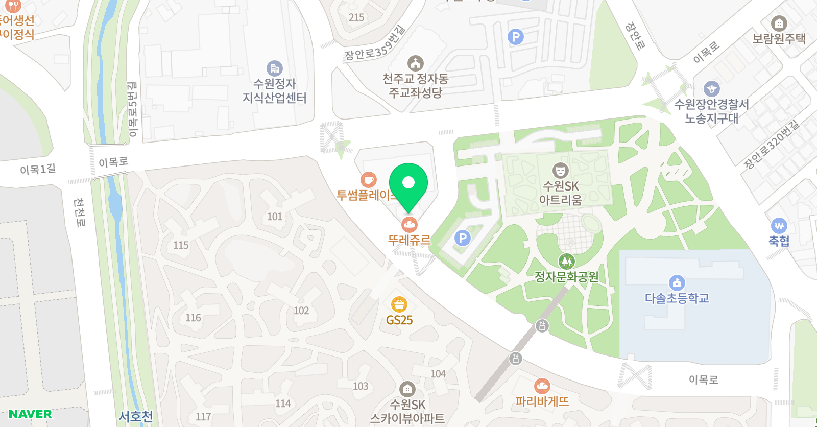 다온수학학원 위치