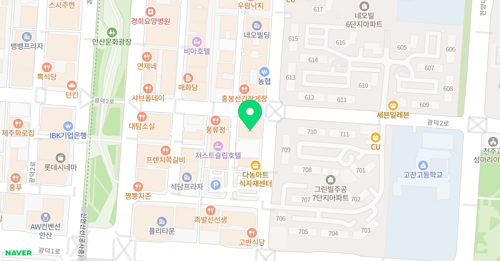 옳은미래 수학학원 위치