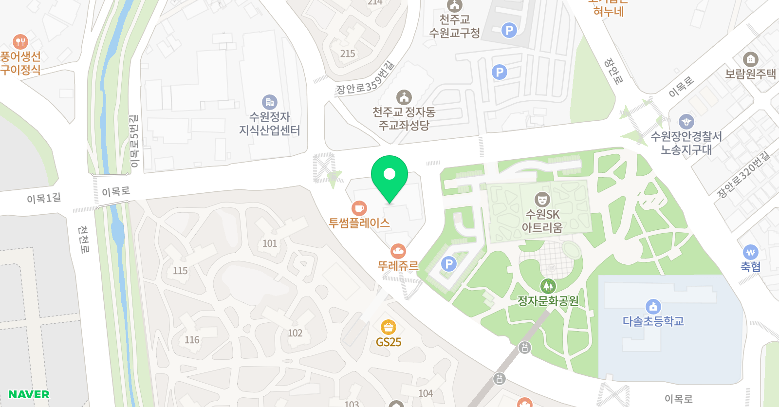 모모아뜰리에 미술학원 위치