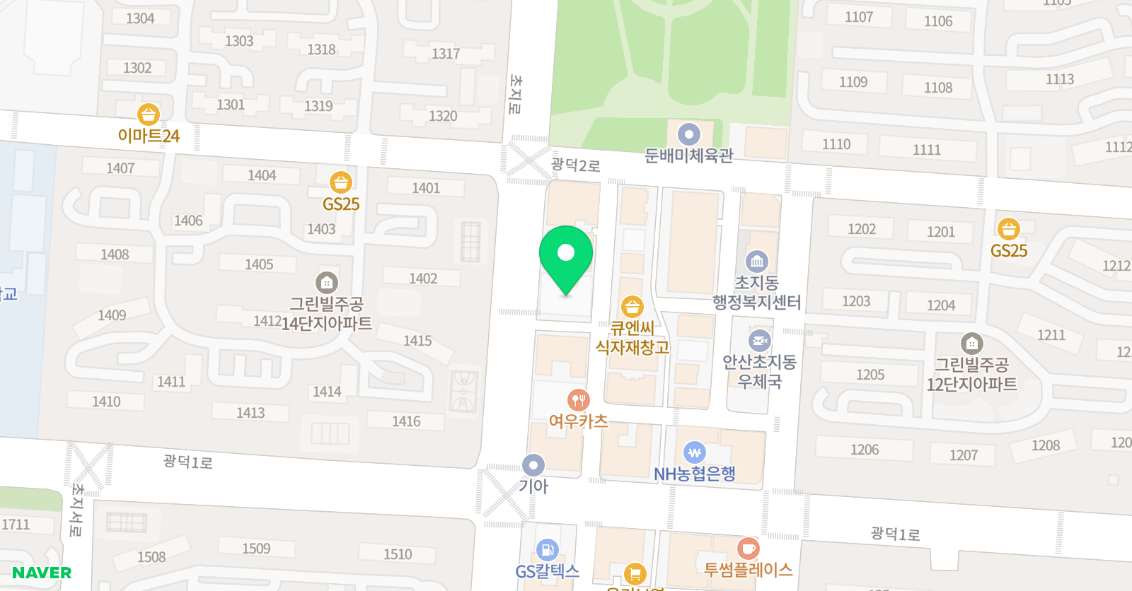 최강학원 초지점 위치