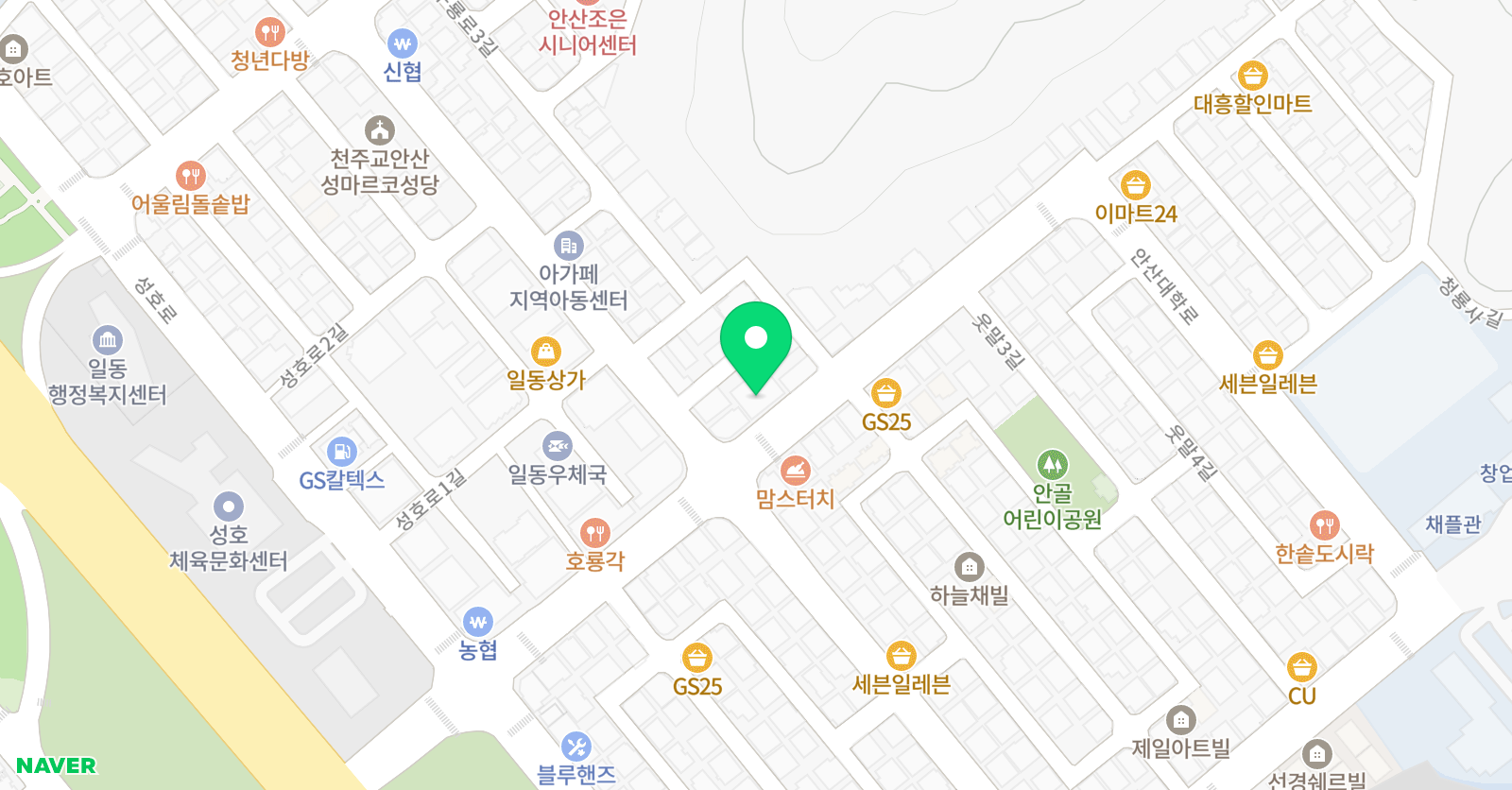 TOP탑 영수학원 위치