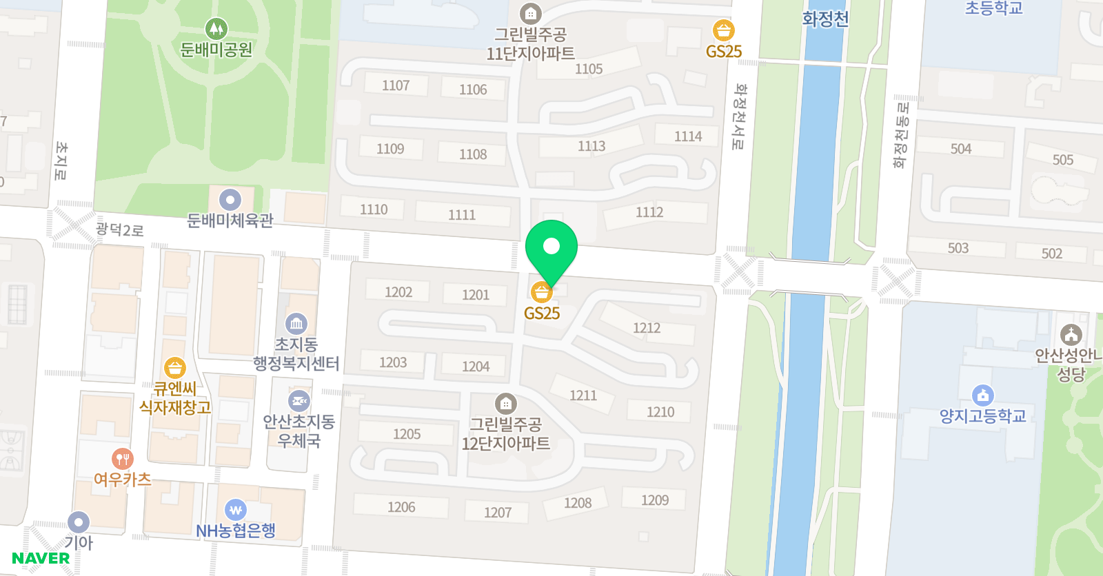 윤선생우리집앞영어교실 안산초지 교습소 위치