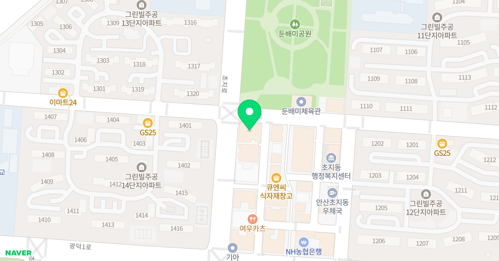 대교솔루니 안산교육국 위치