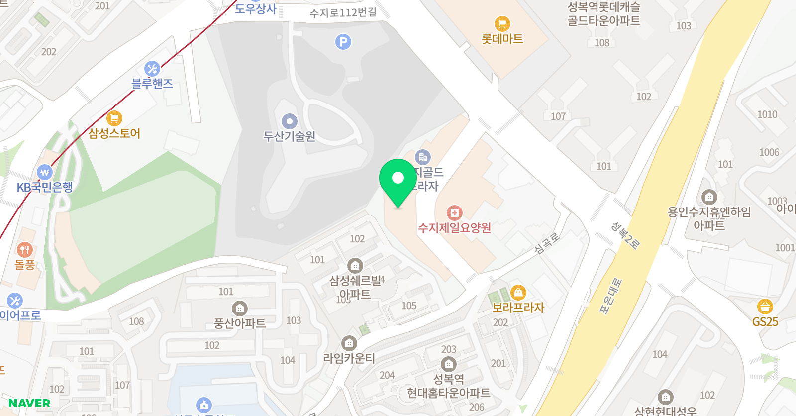 브레인 몬테소리 수지성복센터 위치