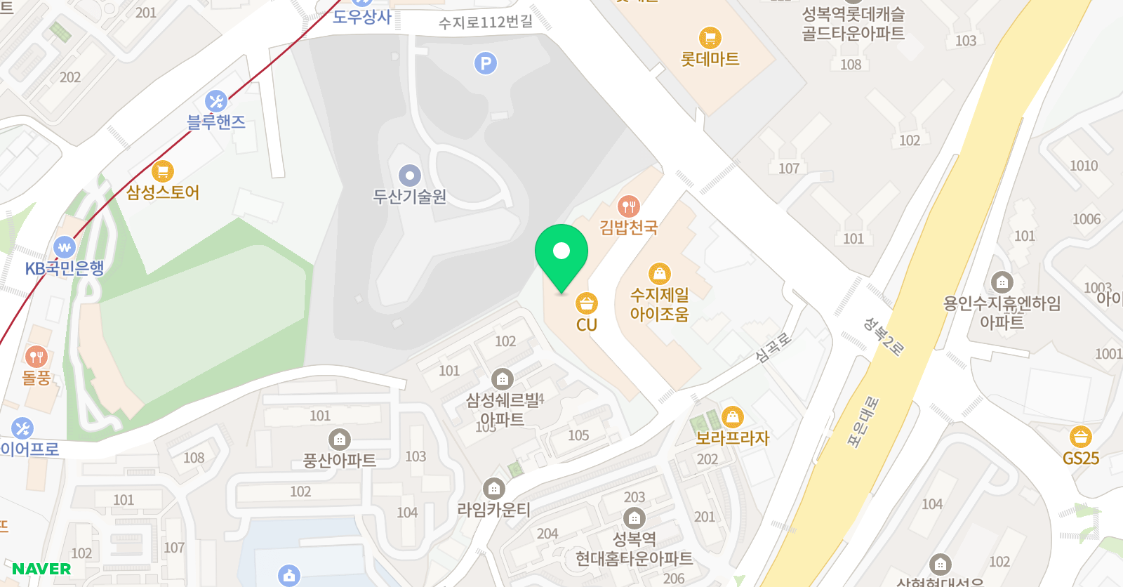 몽키즈클라이밍 수지성복점 위치