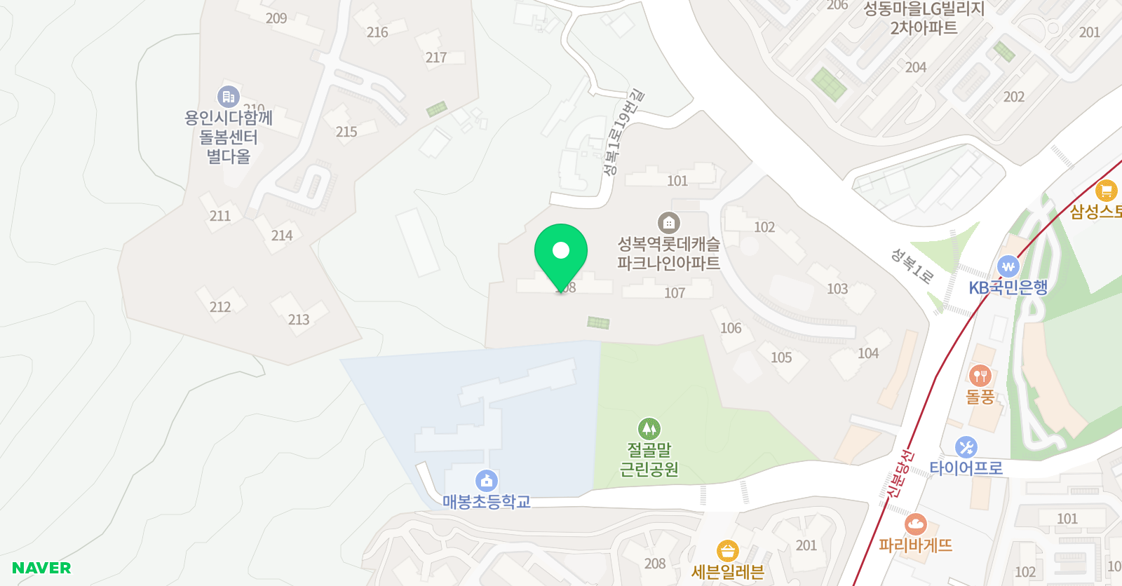러닝트리 영어학원 위치
