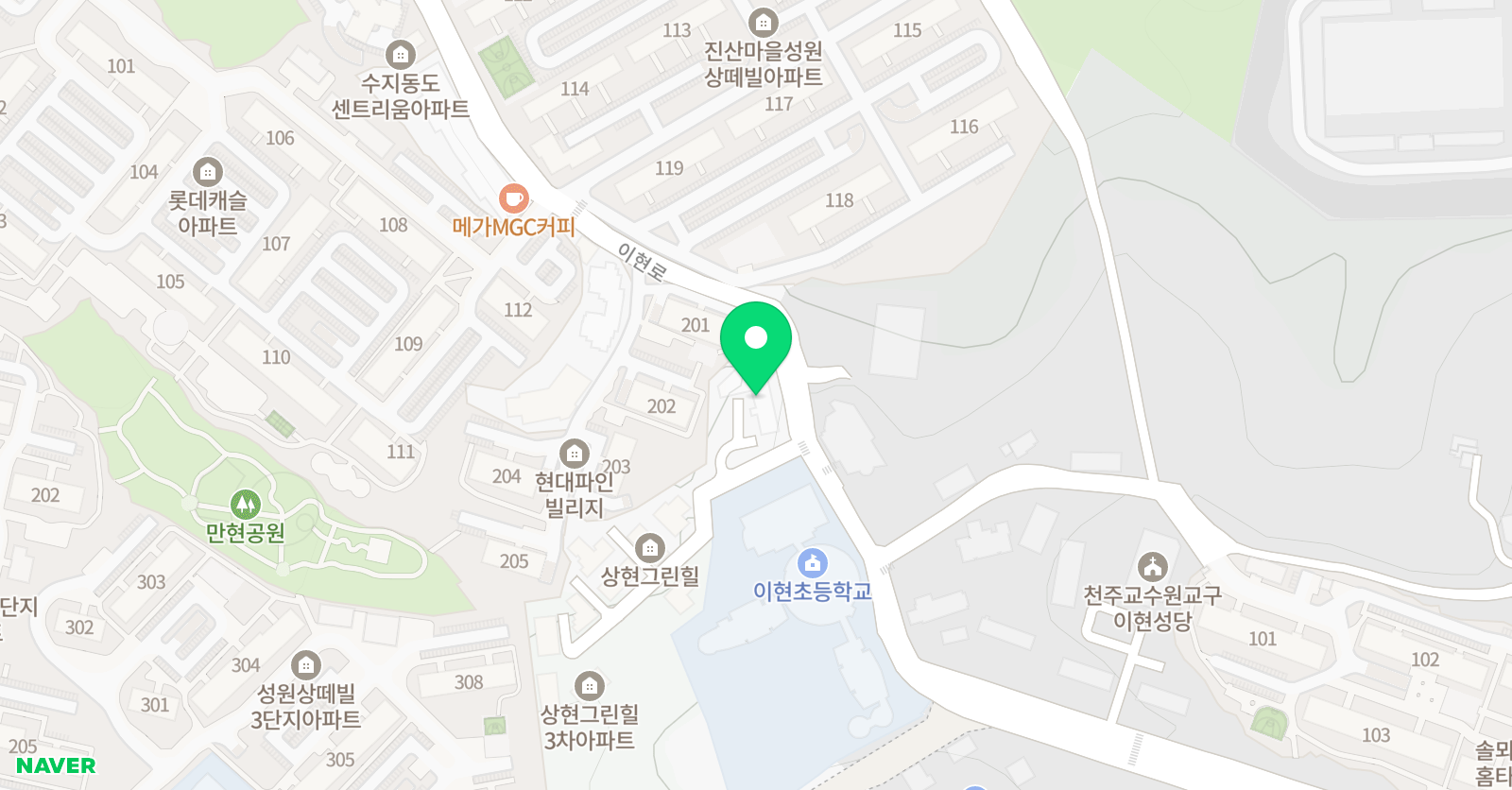 아를로잉 미술학원 위치