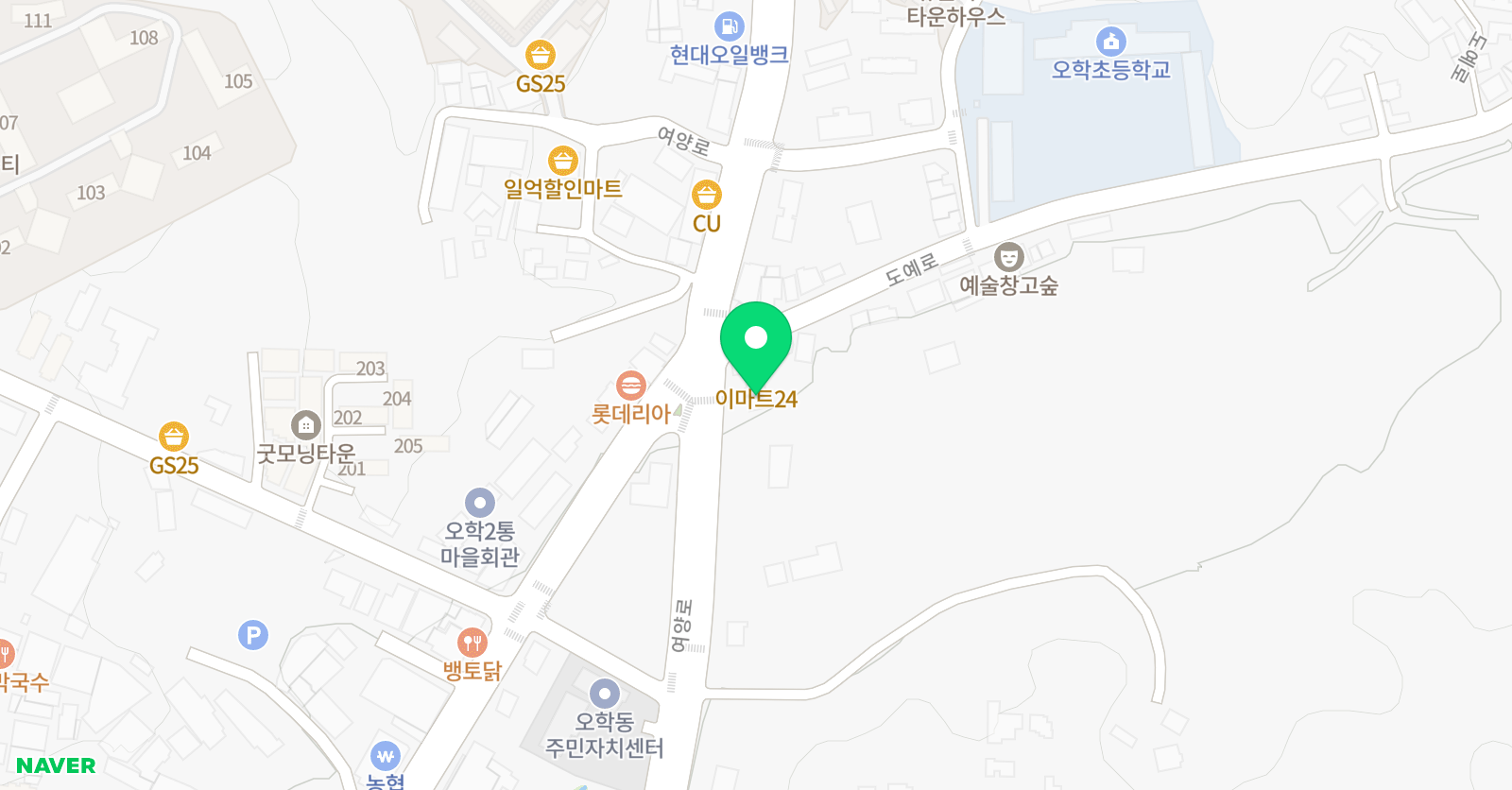 엠베스트 SE 학원 오학본원 위치
