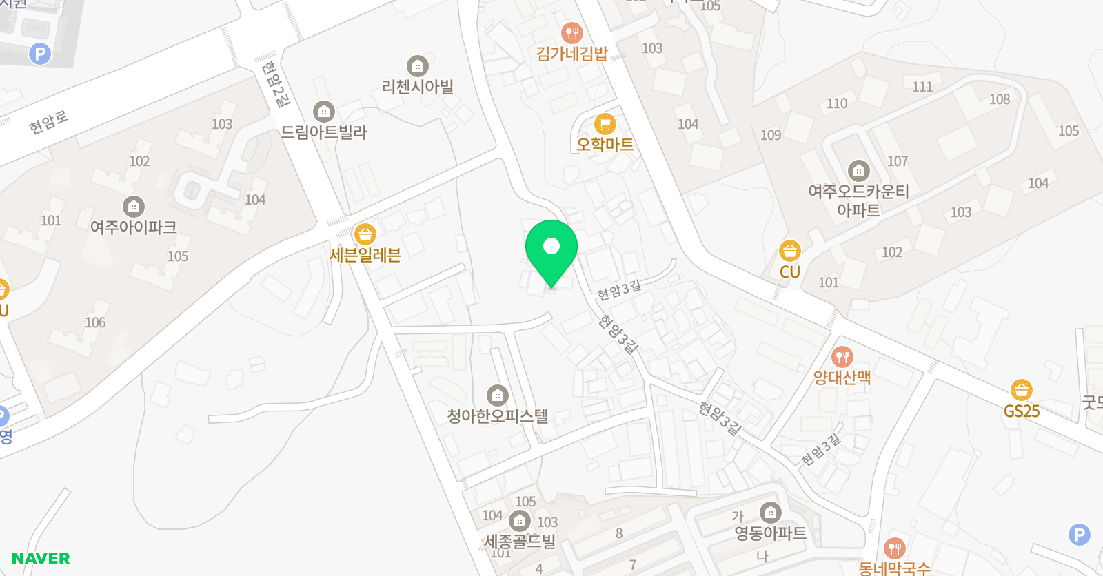 영렘브란트 여주현암 클래스 위치