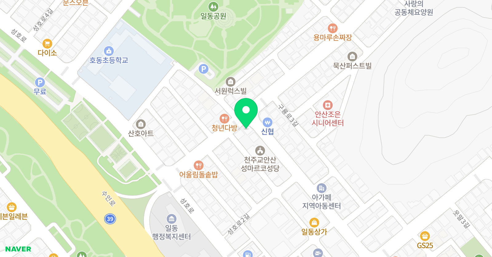 JTA일동 합기도&플레이점핑줄넘기 위치