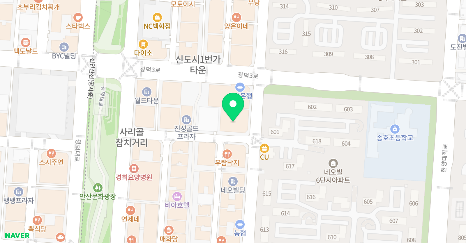 한솔플러스 수학학원 위치