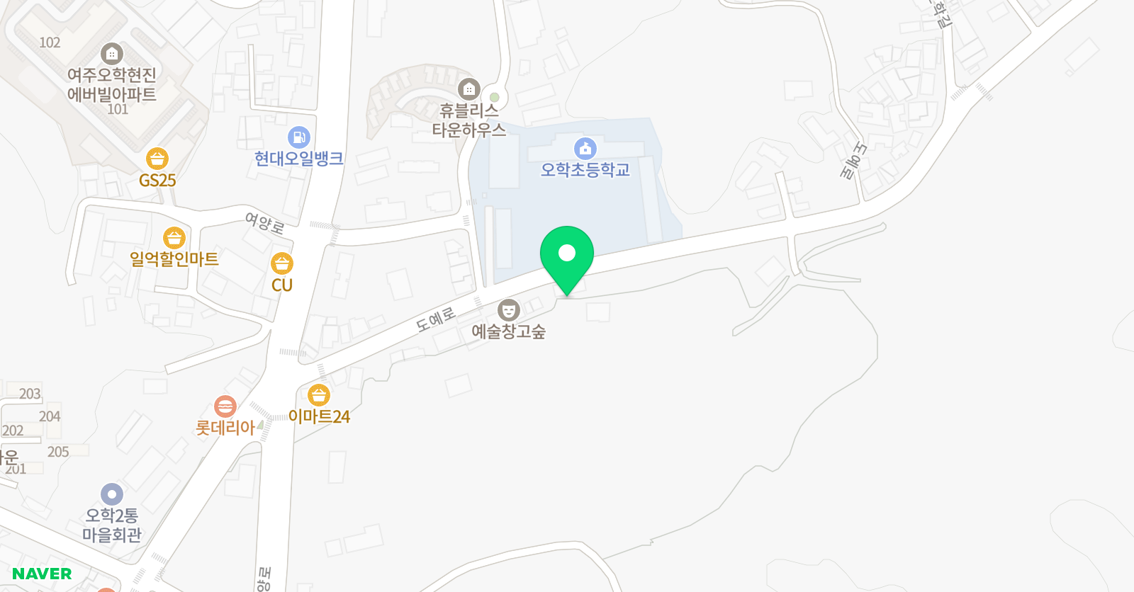 미래엔 영어수학오학학원 위치
