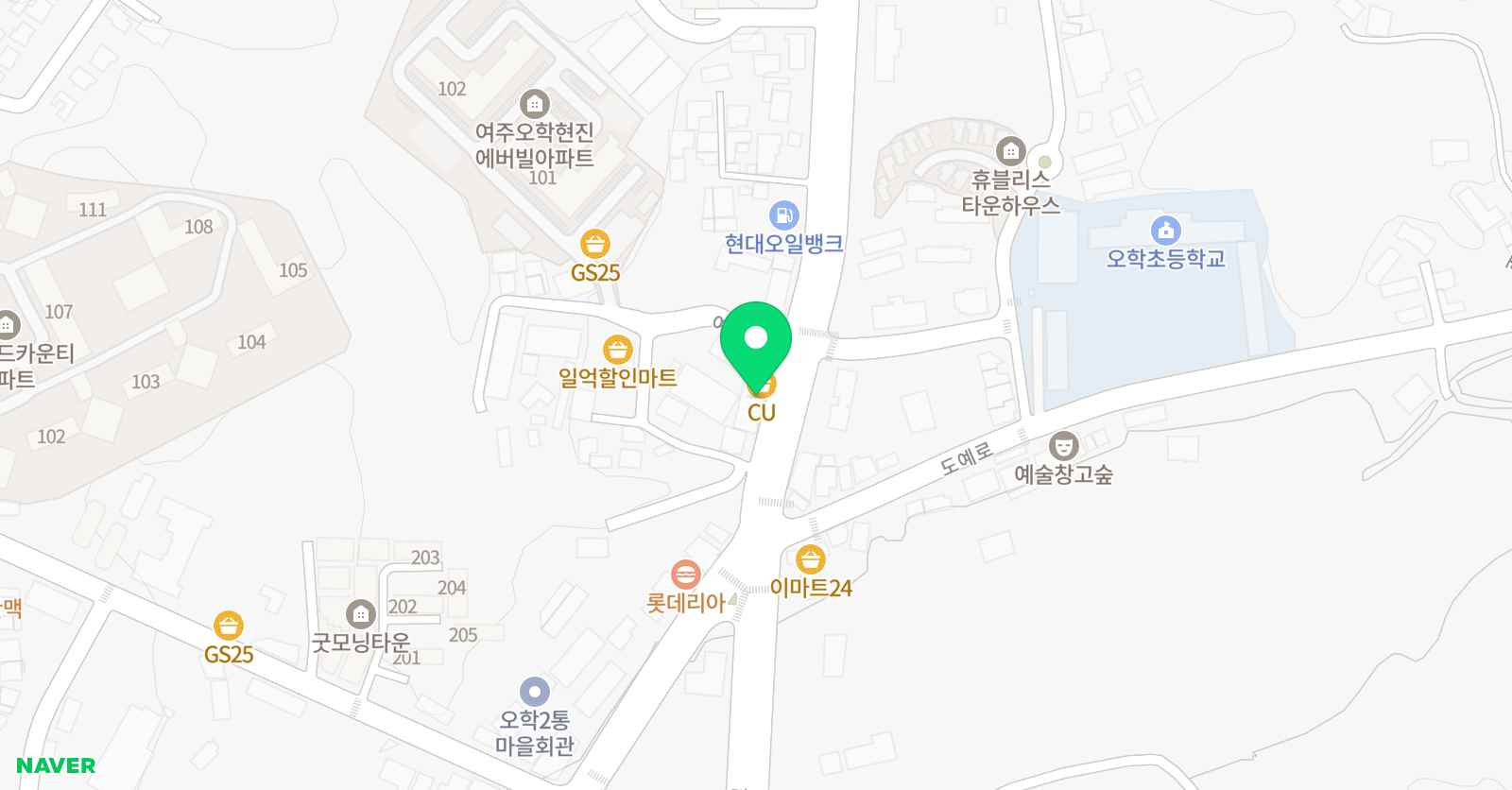 현진푸르넷 수학교습소 위치