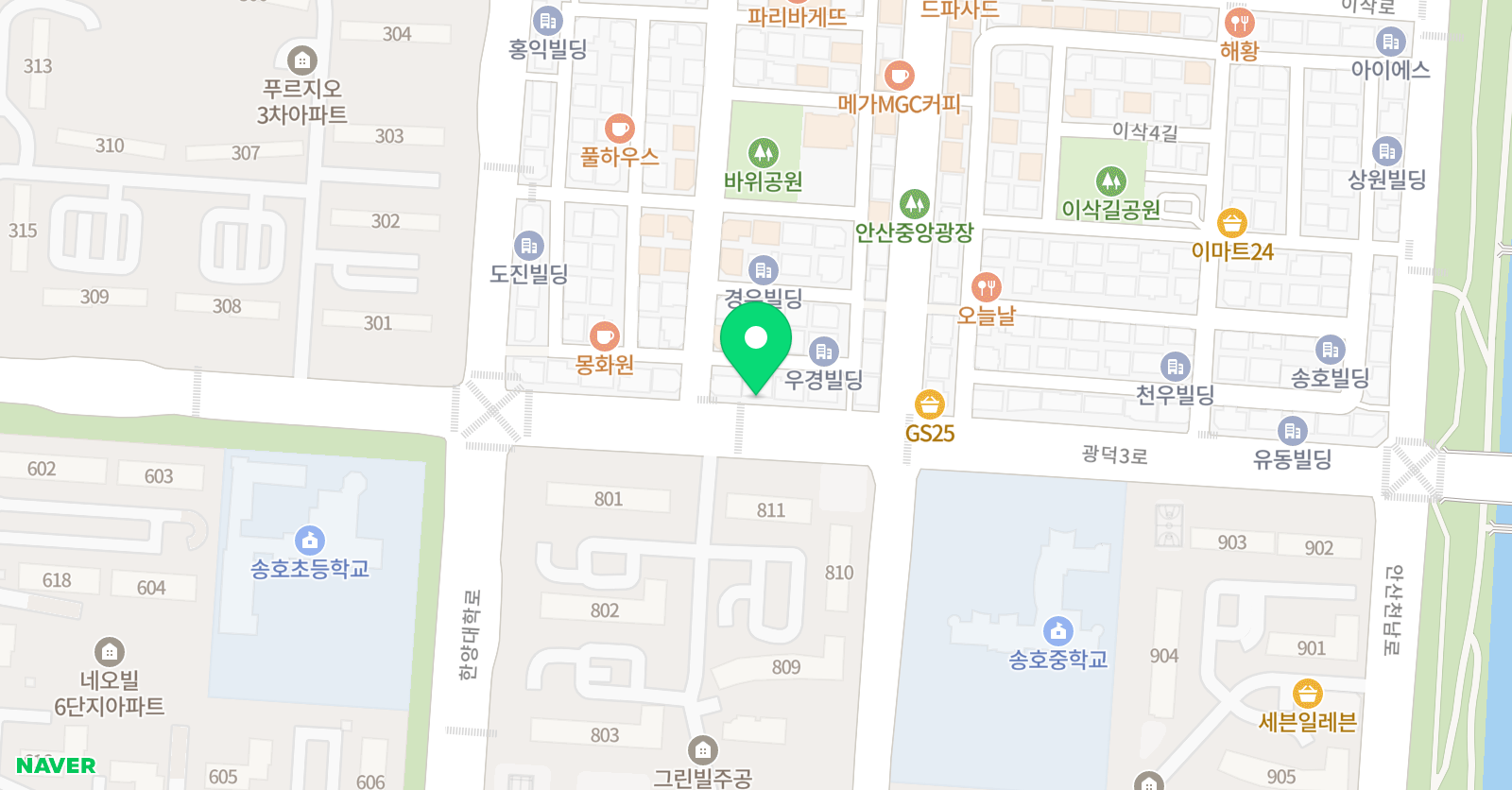 세종 학원 위치