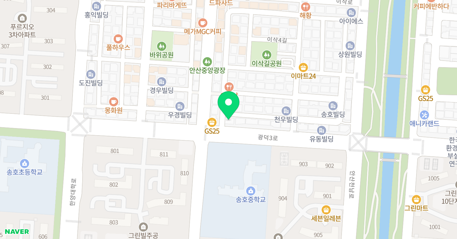 더채움 학원 위치