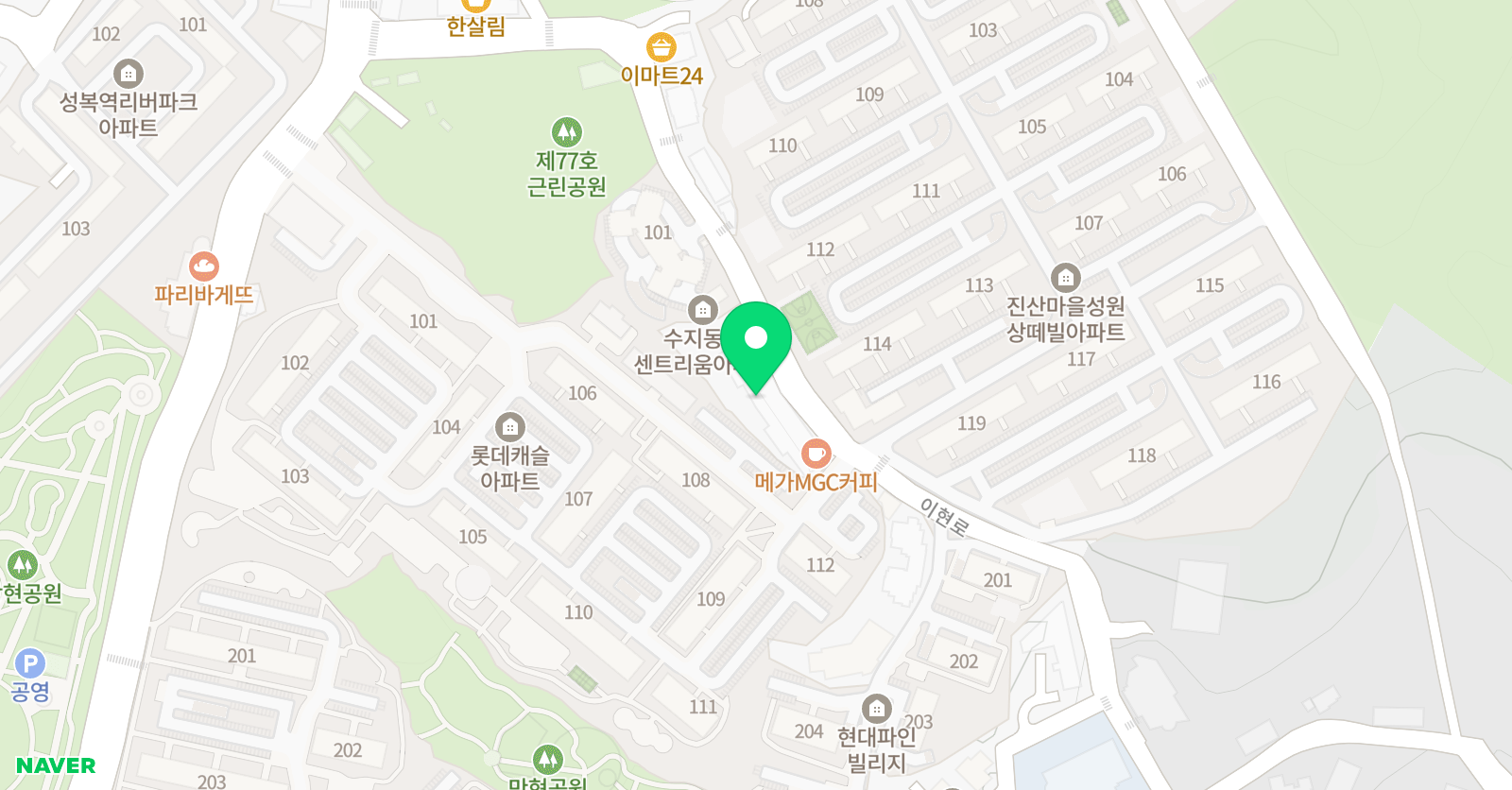 청우 태권도 위치