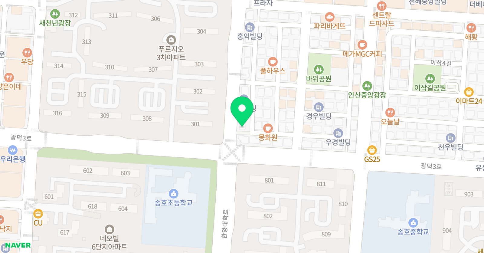 프이에 아뜰리에 미술학원 위치