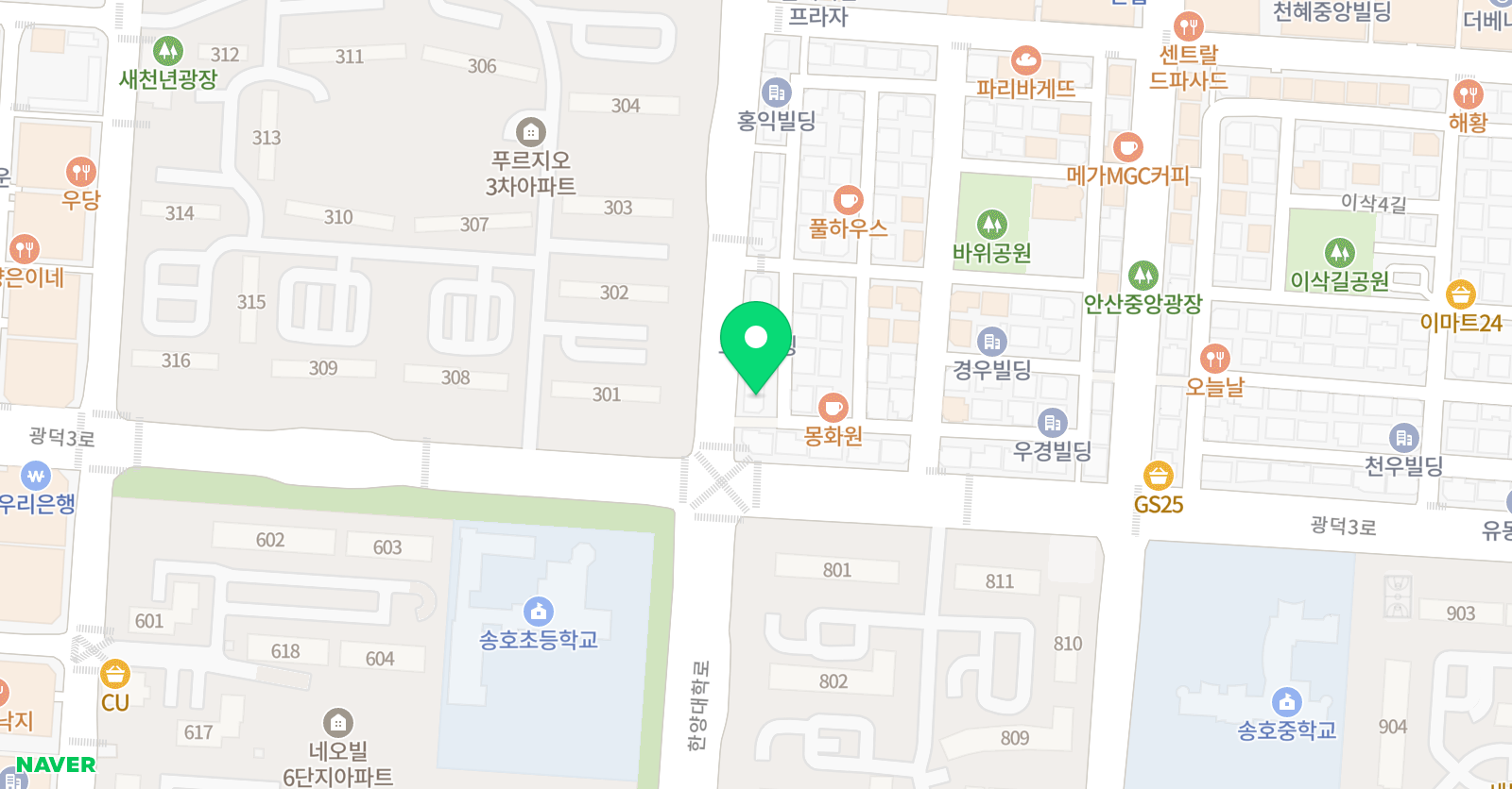 바이블 수학과학학원 위치