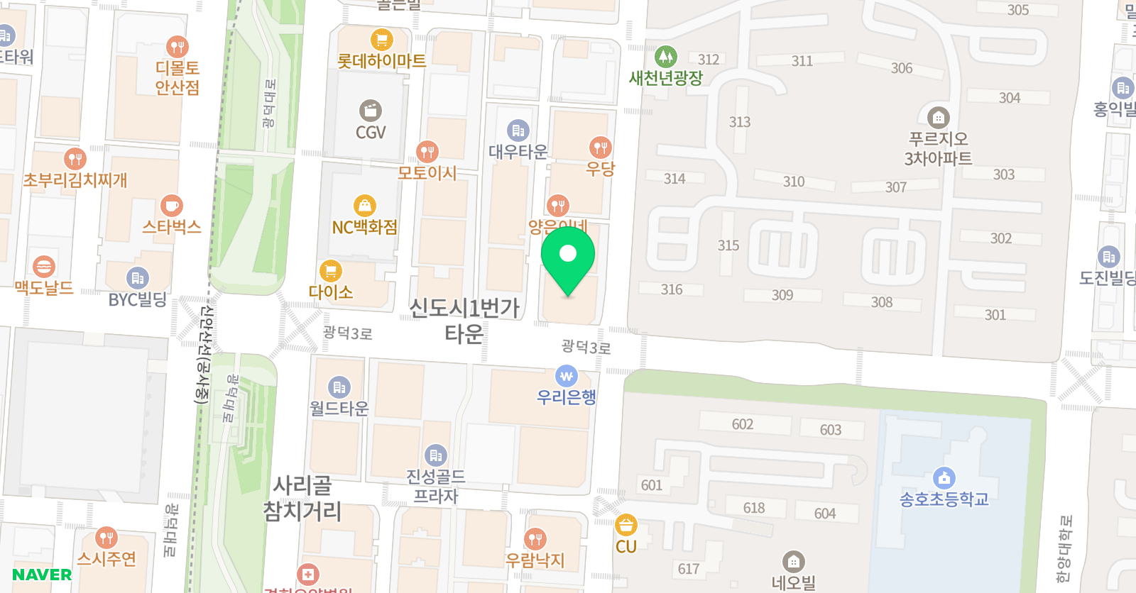 윤스 발레학원 위치