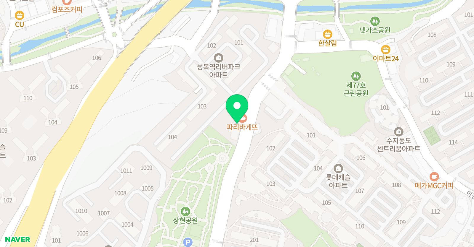 삼성영어셀레나 상현학원 위치