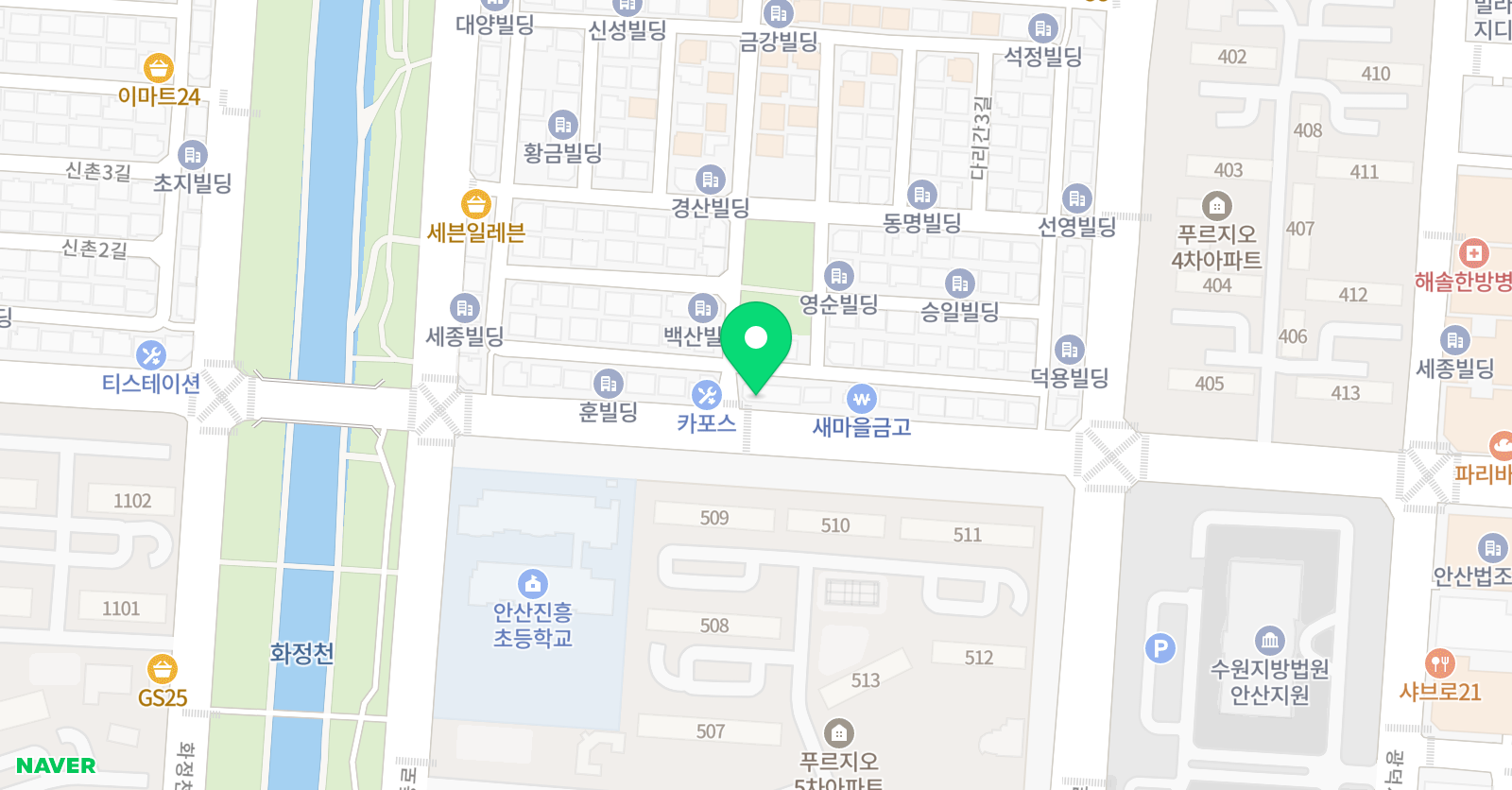 창조 태권도장 위치
