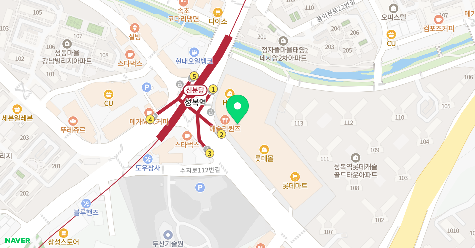 하키머신 어린이아이스하키클럽 수지점 위치