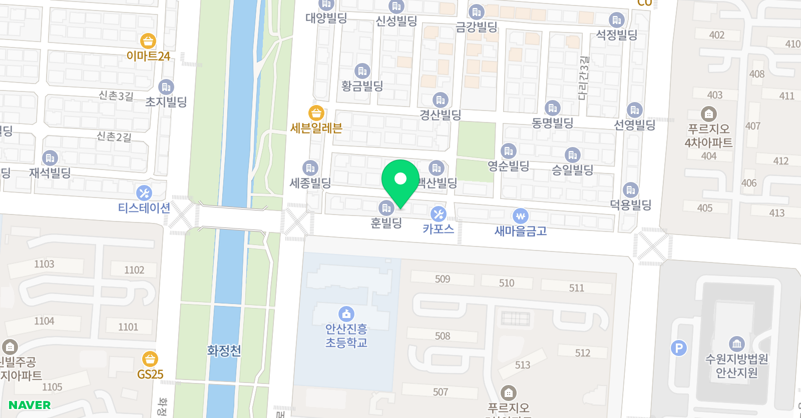 다온 국영수학원 위치