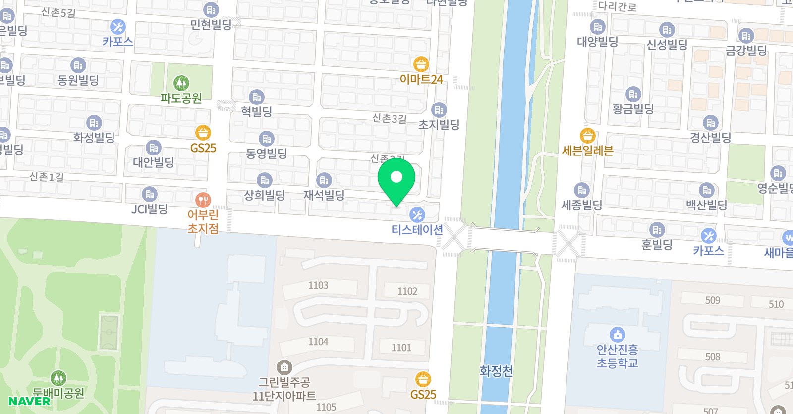 3030영어 초지위너영어 위치
