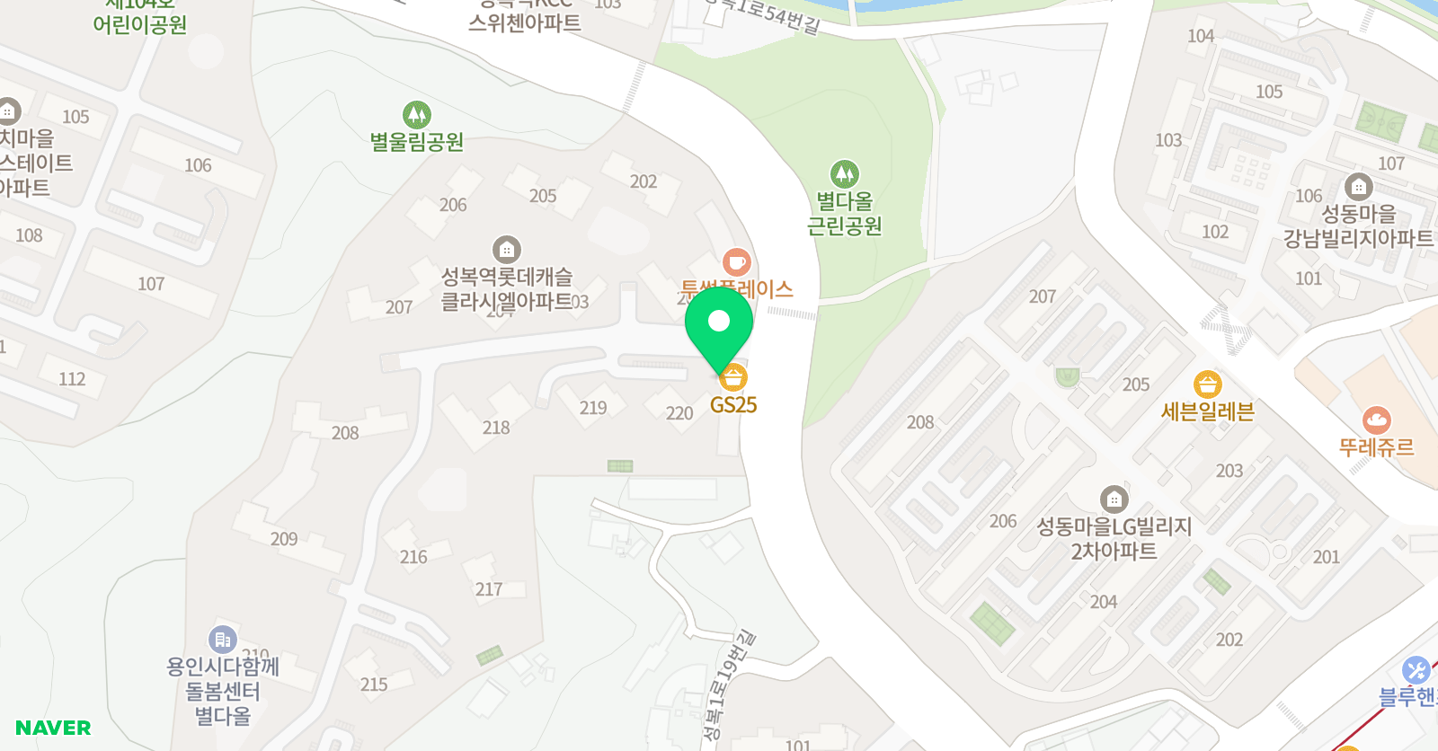 성복동 피아노음악학원 위치