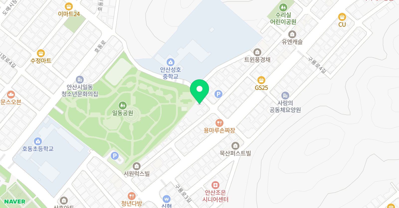 일동교일 학원 일동캠퍼스 위치