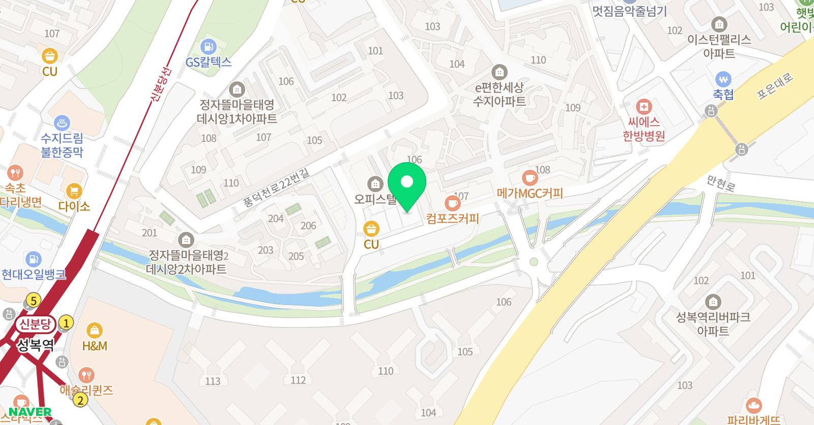 YBM 아이비스카이 학원 위치