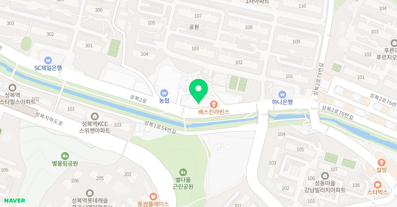 엠스트리트 실용음악학원 위치