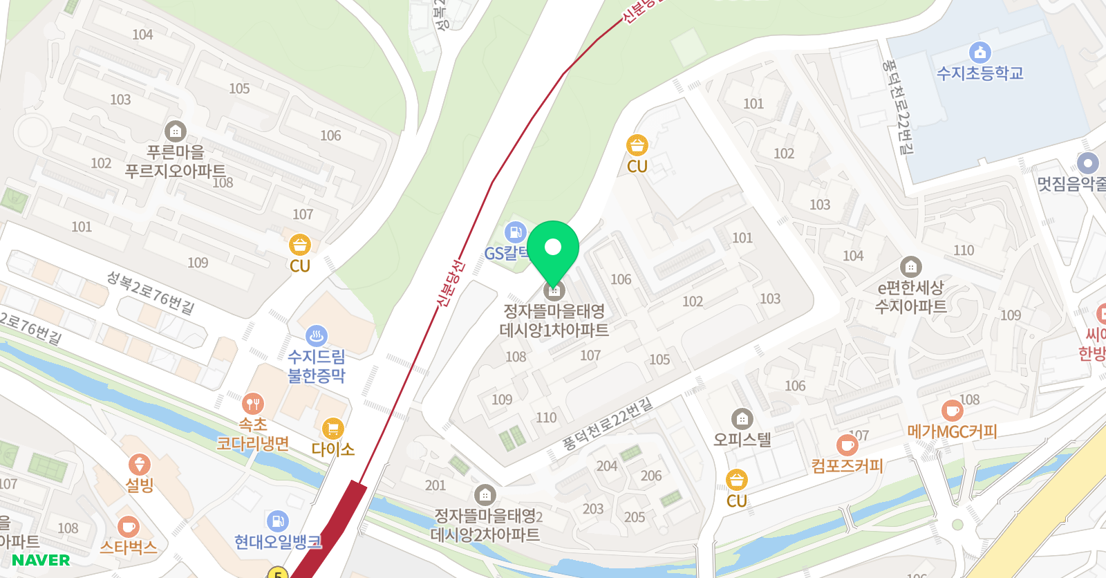 유니팝 미술 용인성복센터 위치