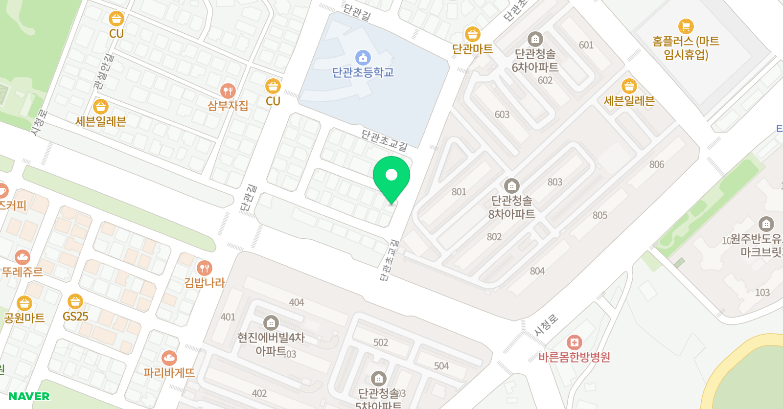 단관 피아노학원 위치