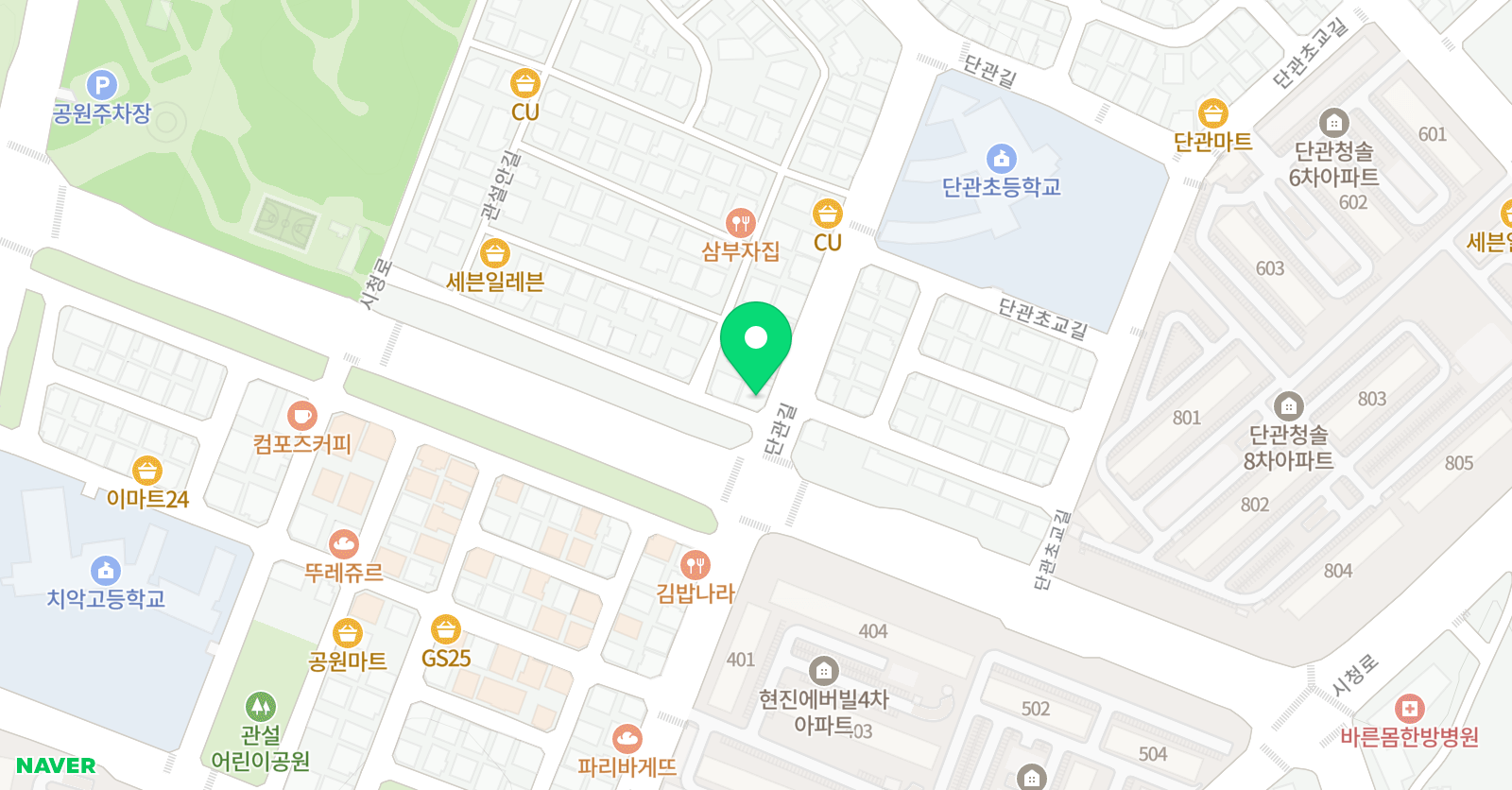 한우리 독서토론논술 솔샘초앞 위치