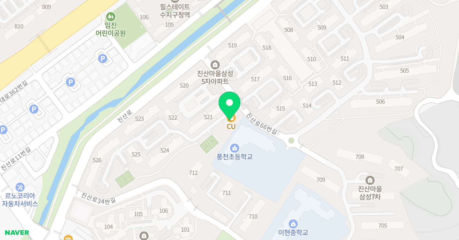 아주특별한 음악학원 위치