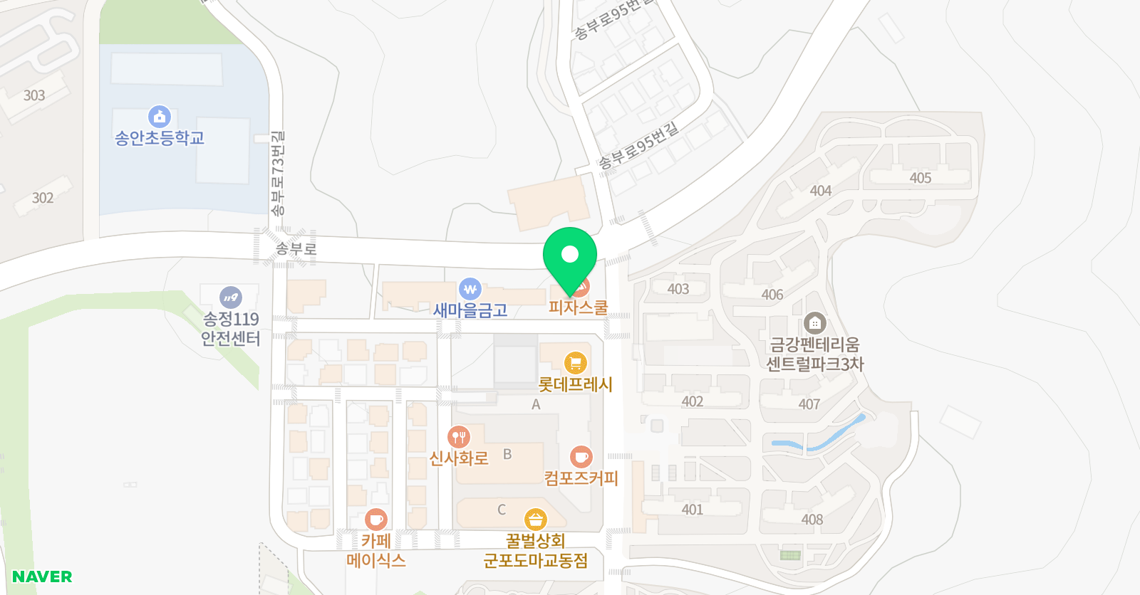 로드 무용학원 위치