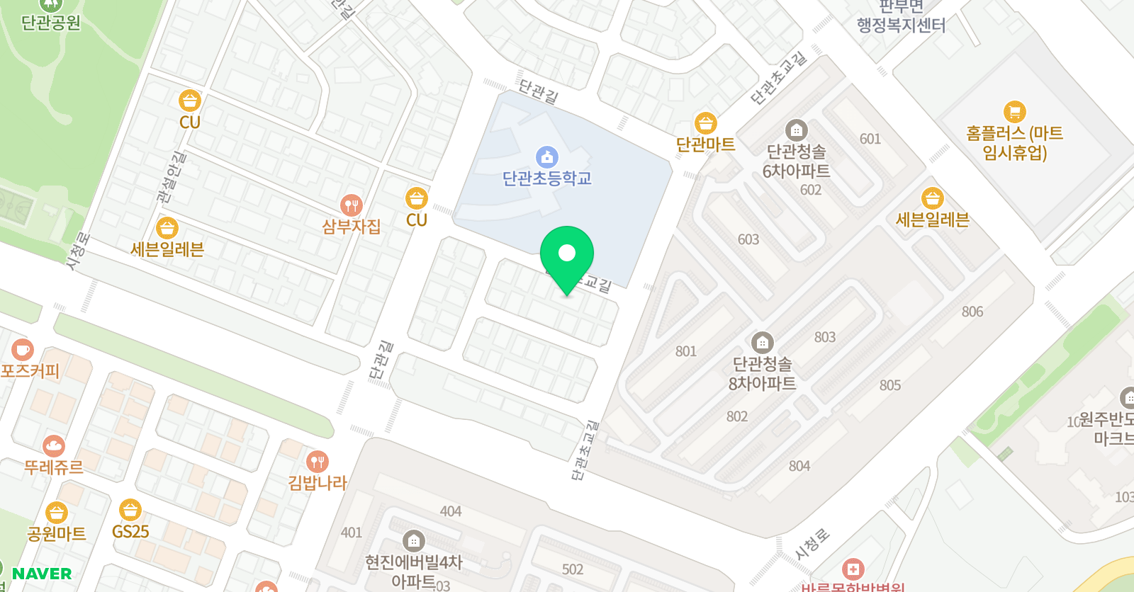 더힘찬 태권도장 위치