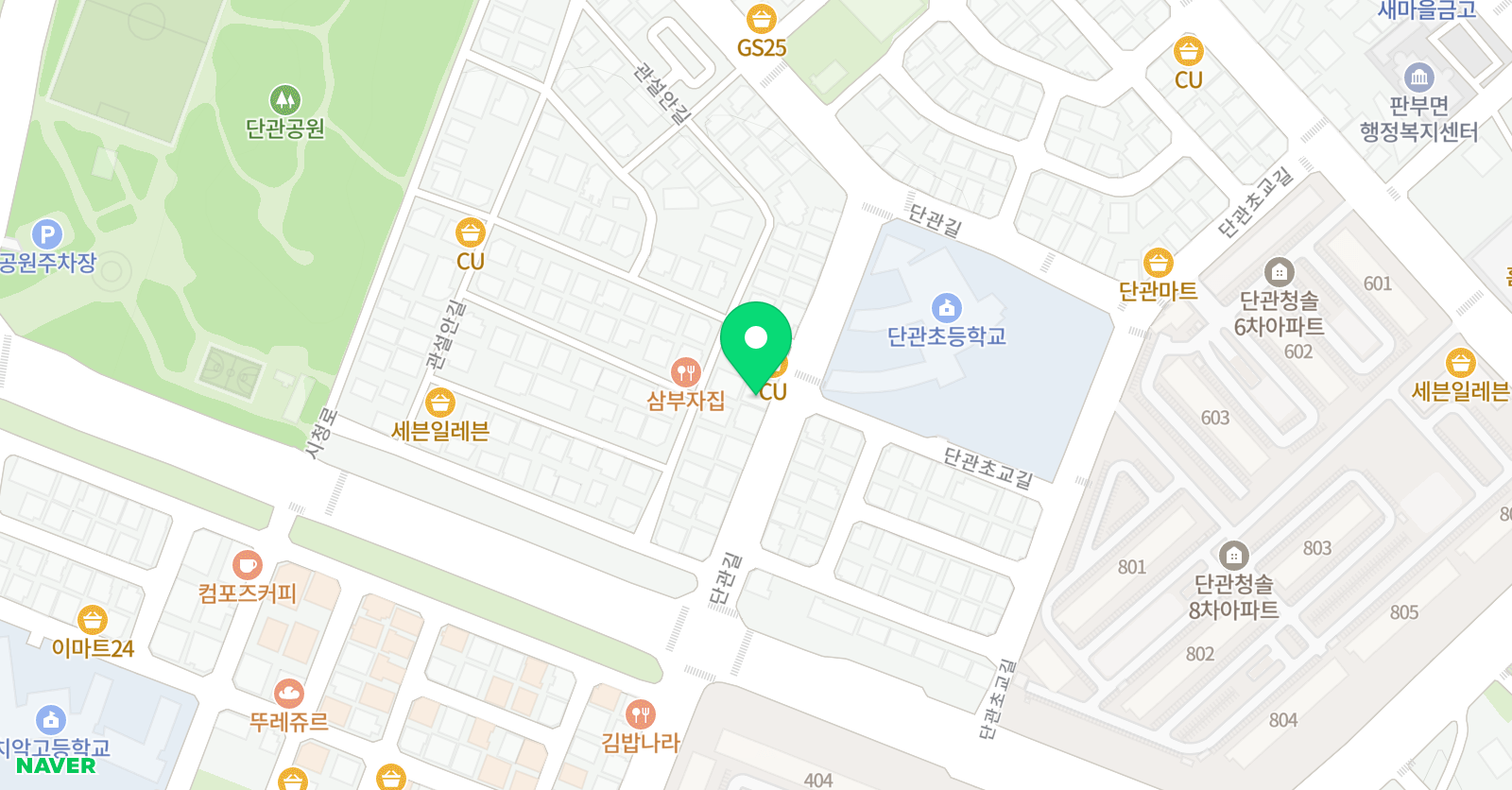 손쌤생각플러스 학원 위치