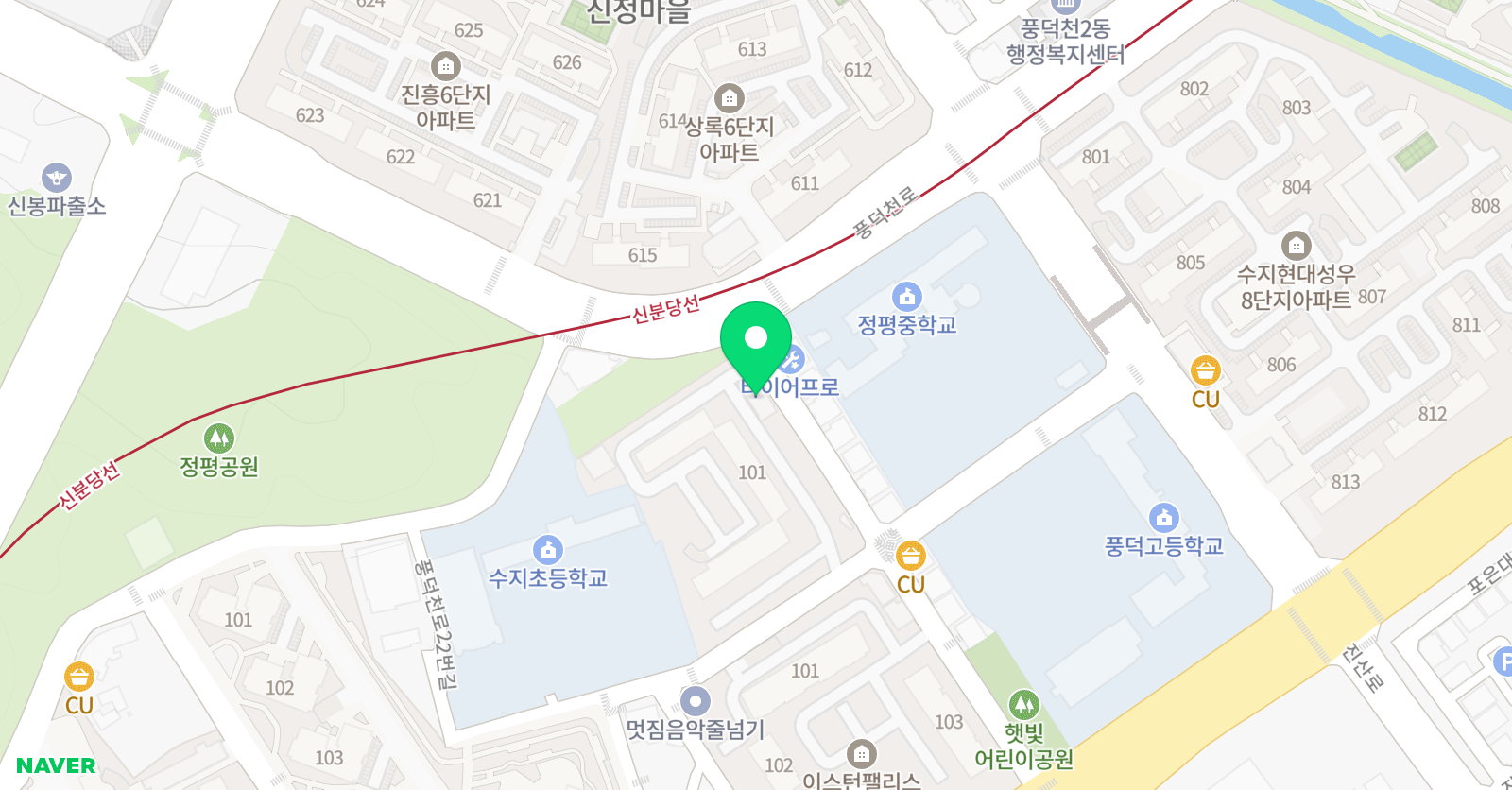 한우리 독서토론논술 단비 홈클럽 위치
