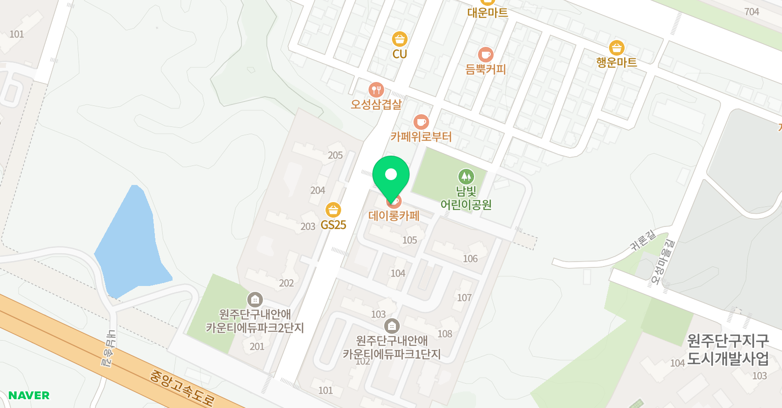 종로엠스쿨 남원주직영점 위치