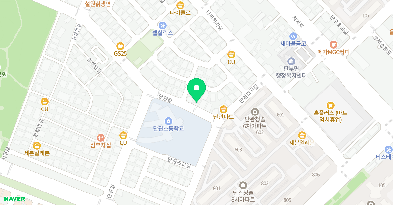 에이치 공부방 아트히어로 위치