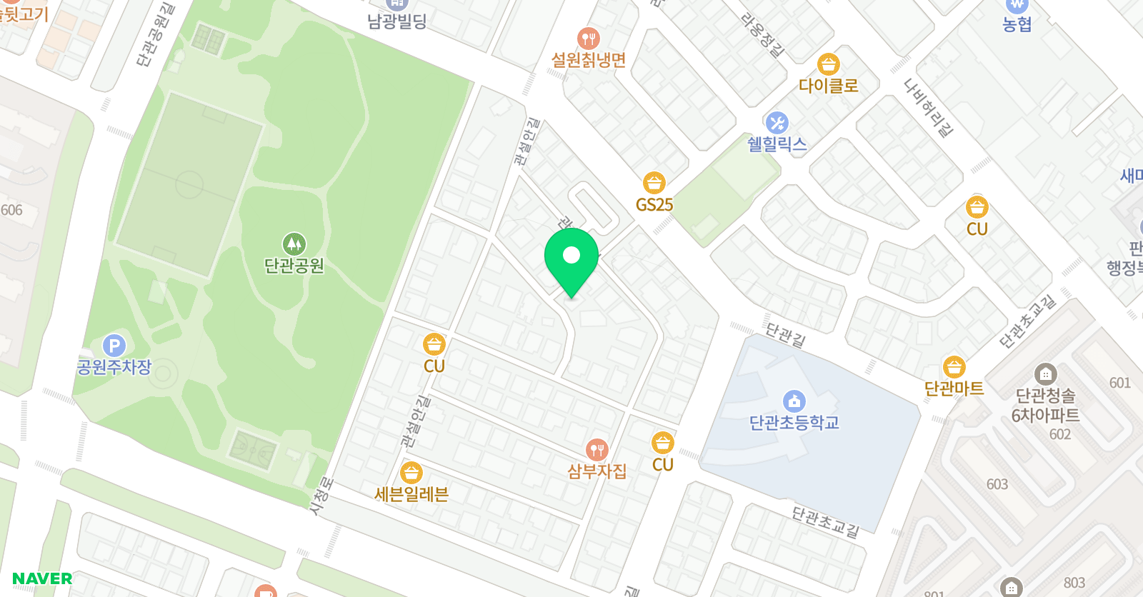 브레인스쿨 원주센터 위치